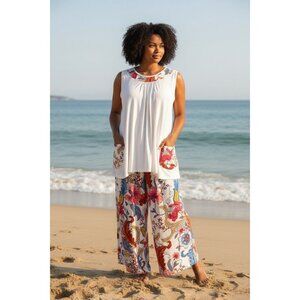 Pyramid Collection Pant Suit - Sleeveless - Cute for Summer!